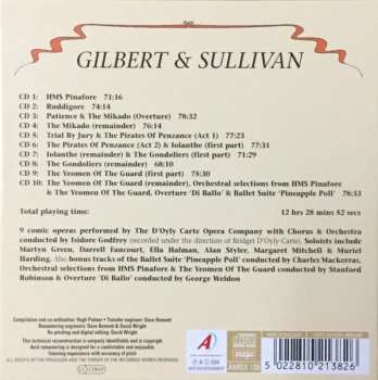 10CD/Set di cofanetti Gilbert & Sullivan: Operas Of Gilbert And Sullivan