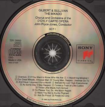 2CD/Set di cofanetti Gilbert & Sullivan: The Mikado