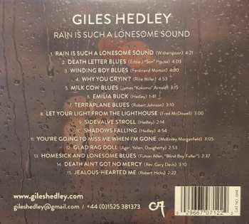 CD Giles Hedley: Rain Is Such a Lonesome Sound