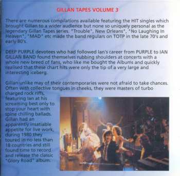 2CD Gillan: The Gillan Tapes - Volume 3