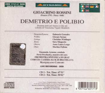 2CD/Set di cofanetti Gioacchino Rossini: Demetrio E Polibio