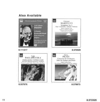 CD Giorgio Federico Ghedini: Complete Piano Music 1 - 29 Canoni • Nove Pezzi • Tema Con Variazioni
