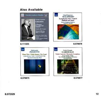 CD Giorgio Federico Ghedini: Complete Piano Music 1 - 29 Canoni • Nove Pezzi • Tema Con Variazioni