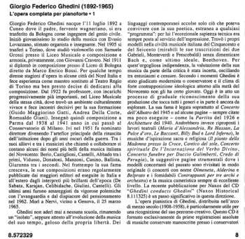 CD Giorgio Federico Ghedini: Complete Piano Music 1 - 29 Canoni • Nove Pezzi • Tema Con Variazioni