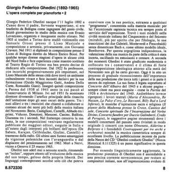 CD Giorgio Federico Ghedini: Complete Piano Music 2 - Sonata • Divertimento Contrappuntistico • Ricercare
