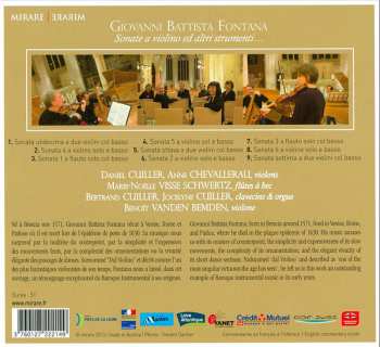 CD Giovanni Battista Fontana: Sonate A Violino Ed Altri Strumenti