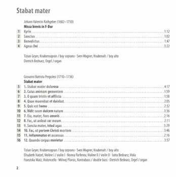 CD Giovanni Battista Pergolesi: Stabat Mater