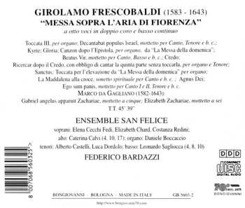 CD Girolamo Frescobaldi: Messa Sopra L'aria Di Fiorenza