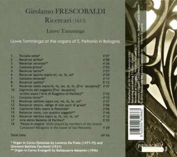 CD Girolamo Frescobaldi: Ricercari (1615)