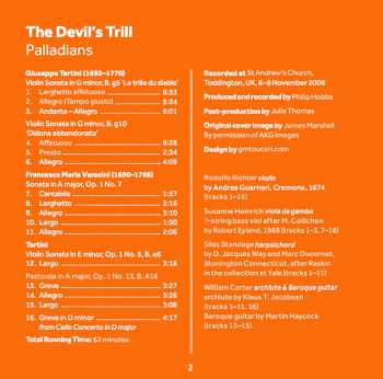 CD Giuseppe Tartini: The Devil's Trill - Sonatas By Giuseppe Tartini