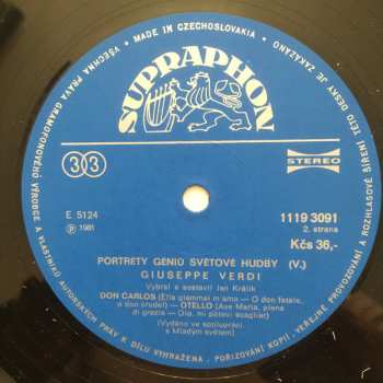 2LP Giuseppe Verdi: Géniové Světové Hudby V. (2xLP)