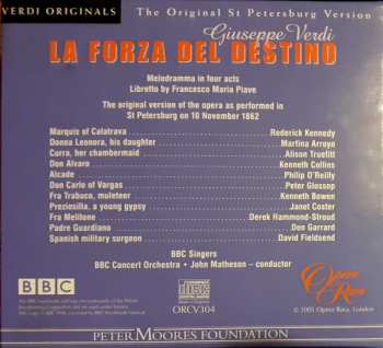 3CD/Set di cofanetti Giuseppe Verdi: La Forza Del Destino (Original St Petersburg Version)