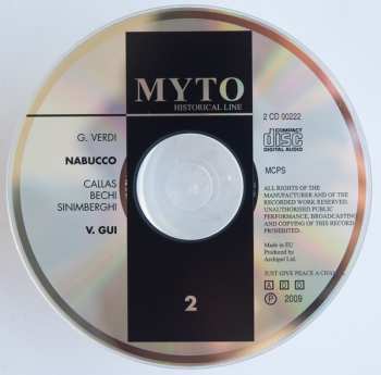 2CD Maria Callas: Nabucco
