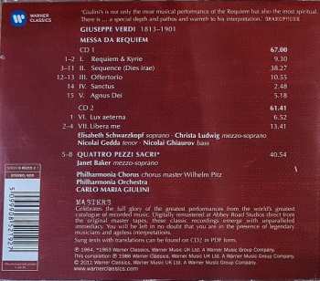 2CD Giuseppe Verdi: Messa Da Requiem • Quattro Pezzi Sacri