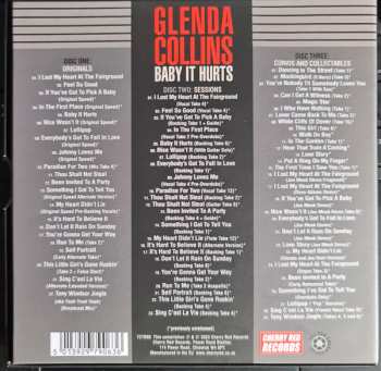 3CD/Set di cofanetti Glenda Collins: Baby It Hurts (The Holloway Road Sessions 1963-1966 Singles, Sessions, Outtakes, Demos And More)