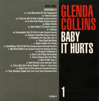 3CD/Set di cofanetti Glenda Collins: Baby It Hurts (The Holloway Road Sessions 1963-1966 Singles, Sessions, Outtakes, Demos And More)