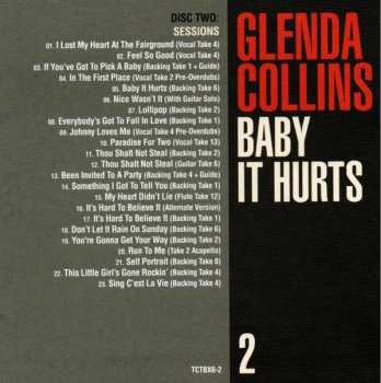3CD/Set di cofanetti Glenda Collins: Baby It Hurts (The Holloway Road Sessions 1963-1966 Singles, Sessions, Outtakes, Demos And More)