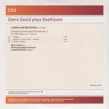 6CD/Set di cofanetti Ludwig van Beethoven: Glenn Gould Plays Beethoven (Piano Sonatas & Piano Concertos Nos. 1-5)