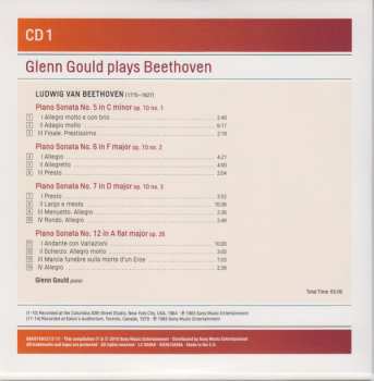6CD/Set di cofanetti Ludwig van Beethoven: Glenn Gould Plays Beethoven (Piano Sonatas & Piano Concertos Nos. 1-5)