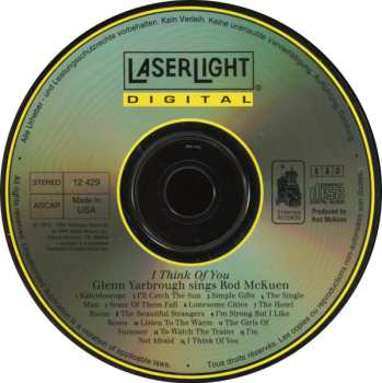 CD Glenn Yarbrough: I Think Of You - Glenn Yarbrough Sings Rod McKuen