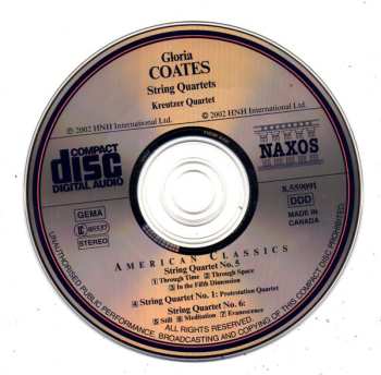 3CD/Set di cofanetti Gloria Coates: String Quartets 1-9