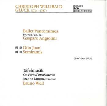 CD Christoph Willibald Gluck: Don Juan / Semiramis - Ballet Pantomimes