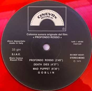 10LP/Set di cofanetti Goblin: The Horror OSTs LTD | DLX | CLR