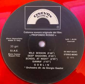 10LP/Set di cofanetti Goblin: The Horror OSTs LTD | DLX | CLR
