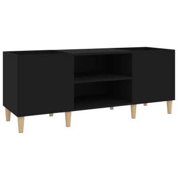 Audiotechnica Goka Skříňka s přihrádkami na LP desky a audiotechniku - dřevěné nohy Černá (831926)
