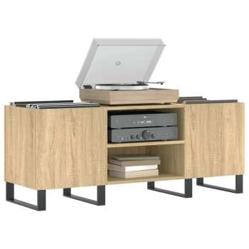 Audiotechnica Goka Skříňka s přihrádkami na LP desky a audiotechniku - železné nohy Dub sodoma (831687)