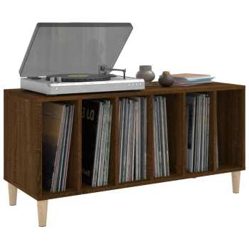 Audiotechnica Goka Skříňka s přihrádkami na LP desky - dřevěné nohy Hnědý dub (831980)
