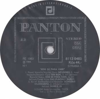LP Czechoslovak Radio Dance Orchestra: Kde Se Pára Vaří