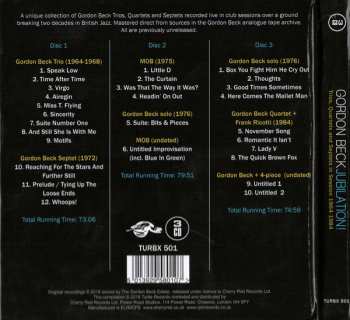 3CD/Set di cofanetti Gordon Beck: Jubilation!