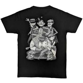Merce Gorillaz: Gorillaz Unisex T-shirt: Pocket Spray - George Group (back Print) (small) S