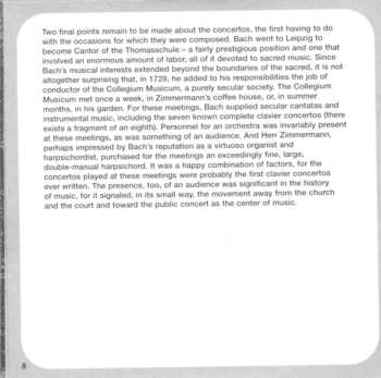 CD Johann Sebastian Bach: Piano Concertos Nos. 1, 4 & 5