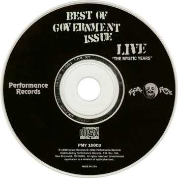 CD Government Issue: Best Of Government Issue • Live - The Mystic Years
