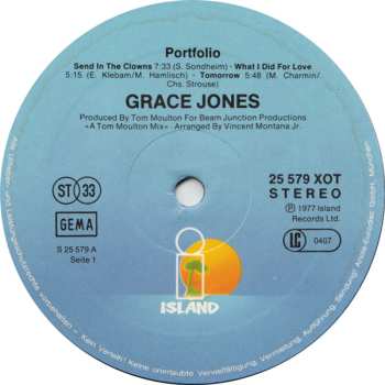 LP Grace Jones: Portfolio