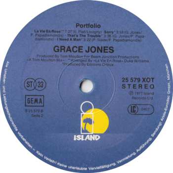 LP Grace Jones: Portfolio