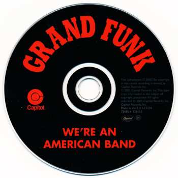CD Grand Funk Railroad: We're An American Band