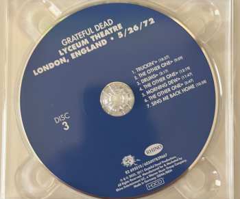 4CD The Grateful Dead: Lyceum Theatre London • England 5/26/72