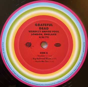 5LP/Set di cofanetti The Grateful Dead: Wembley Empire Pool, London, England 4/8/72 LTD