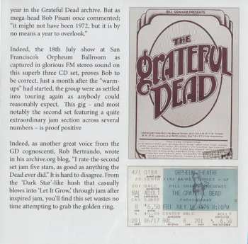 3CD The Grateful Dead: San Francisco 1976 (The Orpheum Theatre Broadcast On Three CDs)