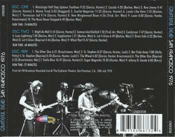 3CD The Grateful Dead: San Francisco 1976 (The Orpheum Theatre Broadcast On Three CDs)