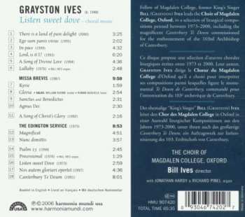CD Grayston Ives: Listen Sweet Dove