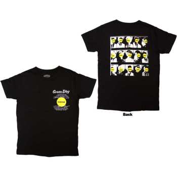 Merce Green Day: Green Day Unisex T-shirt: Nimrod Pocket Mugshots (back Print) (small) S