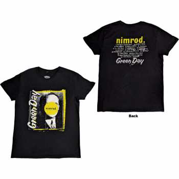 Merce Green Day: Green Day Unisex T-shirt: Nimrod Tracklist (back Print) (small) S