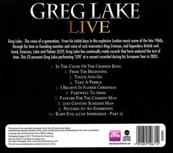 CD Greg Lake: Live