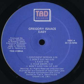 LP Gregory Isaacs: Easy