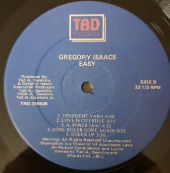 LP Gregory Isaacs: Easy
