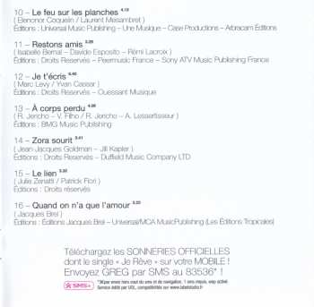 CD Grégory Lemarchal: Rêves